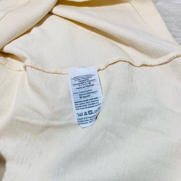 Madewell Cream Graphic Women's Top - Picture 4 of 4